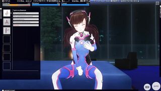 3D HENTAI OVERWATCH DVA Masturbation Orgasm
