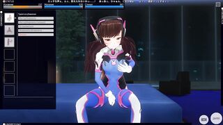 3D HENTAI OVERWATCH DVA Masturbation Orgasm
