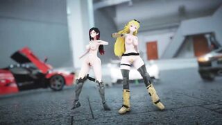 MMD R18 Yoiyoi Kokon Ruby Rose Yang XiaoLong RWBY Sexy and Hot Girls
