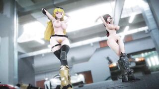 MMD R18 Yoiyoi Kokon Ruby Rose Yang XiaoLong RWBY Sexy and Hot Girls