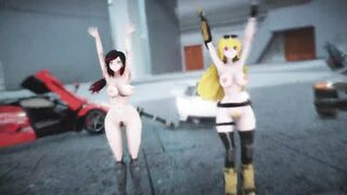MMD R18 Yoiyoi Kokon Ruby Rose Yang XiaoLong RWBY Sexy and Hot Girls