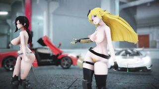 MMD R18 Yoiyoi Kokon Ruby Rose Yang XiaoLong RWBY Sexy and Hot Girls