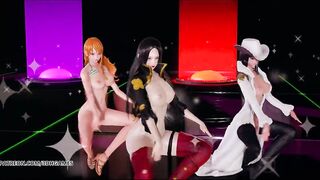 [MMD] Girl's Day - Expectation Nude Dance Boa Hancock Nami Nico Robin one Piece Sexy Kpop Dance