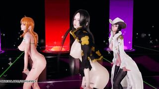[MMD] Girl's Day - Expectation Nude Dance Boa Hancock Nami Nico Robin one Piece Sexy Kpop Dance