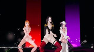 [MMD] Girl's Day - Expectation Nude Dance Boa Hancock Nami Nico Robin one Piece Sexy Kpop Dance