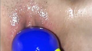 電マを当て続けて感度アップ！