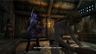 Group Porn with three Lesbians. Girls Masturbation. Skyrim Sex Mods
