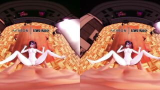 Genshin Impact - Mona Fucked on the Table [UNCENSORED VR HENTAI 4K R-18 MMD]