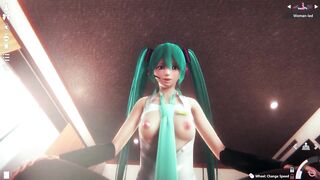 3D HENTAI POV Hatsune Miku Rides your Cock