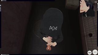 3D HENTAI POV Watch Dogs: Legion Girl Sucks your Dick in the Street