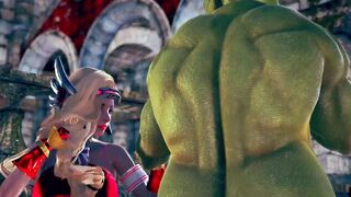 Justice Powerful  Battle to Darkness Goblin - 3d Hentai Animation