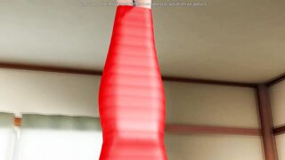 Upside down & Dildo Gag Play (Yuri Bondage Sex) - 3D MMD