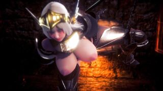 LOL look - very Cute Faced Goddess Knight Banged by Orc Cock being Tied up in SM Room