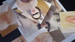 【動画リクエスト】今回は彼女（y）の写真を撮りながら自慰行為をする変態。 最後に濃厚精液を大量に振りかけました。