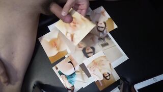 【動画リクエスト】今回は彼女（y）の写真を撮りながら自慰行為をする変態。 最後に濃厚精液を大量に振りかけました。