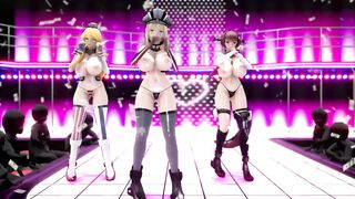 Mmd US-German-Japanese Big-breasted Battleship Bismarck can you Hold not to Cum? 3d Hentai