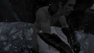 Porn with his Personal Maid at Night in the Parking Lot | Skyrim Sex Mods
