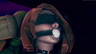 Goblin Watching Girl's Pissing and BDSM - 3d Hentai Animation