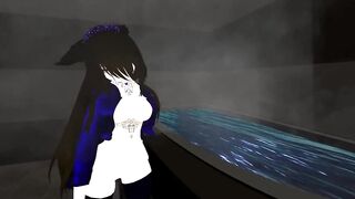 Sexy Anime Girl Seduces you into a Steamy Bath for Sex