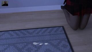 Two Girls Suck and Lick a Guy's Big Cock until he Cums ☠playing Adult Games☠