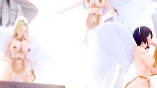 Crossing Lust Part 2 - Hentai Angel Kassandra and Ahri BLowjob!!