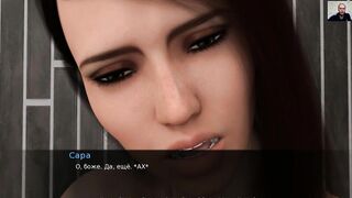 Busty Girl Cum from Orgasm and got a Vaginal Creampie ☠ Playing Adult Games ☠