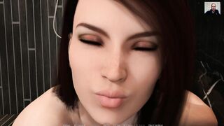 Busty Girl Cum from Orgasm and got a Vaginal Creampie ☠ Playing Adult Games ☠