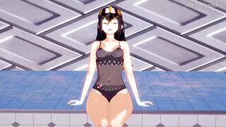 Morag, Mythra and Pyra's Obligatory Gangbang Leave at the Radiant Beach in Xenoblade Chronicles 2