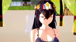 Morag, Mythra and Pyra's Obligatory Gangbang Leave at the Radiant Beach in Xenoblade Chronicles 2