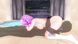 3D HENTAI Cute Elf with Pink Hair Fucks in 69 Position