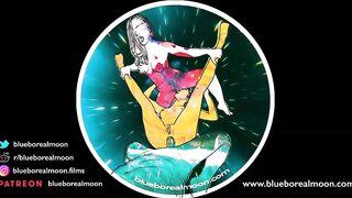 Space Pleasure - HENTAI ANAL THREESOME - COSMIC EROTIC ART SEX - ANIMATED PORN