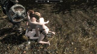 Fucked with a Muscular Man and then Sucked it | Skyrim Sex