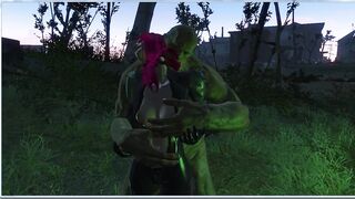 Green Giant Bent over Girl for Anal Sex | 3d Monster Porno, ADULT Mods