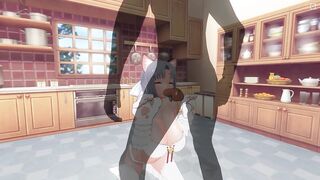 3D HENTAI Yumi Sucks a Big Cock
