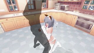 3D HENTAI Yumi Sucks a Big Cock