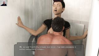 Guy Fucks the Girl's Tight Pussy and Cums with a Vaginal Creampie ☠playing Adult Games☠