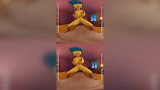 The Simpsons - Marge Pushes her Tits together Sex