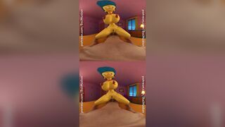 The Simpsons - Marge Pushes her Tits together Sex
