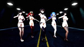 Mmd Azur Lane Sexy MILF Hot and Sexy 3d Hentai they will make you Surrender after Sex