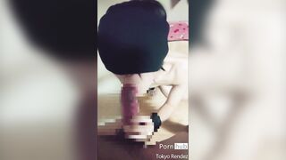 The Rich Blowjob that Holds the Pussy of the Head and Mouth is too Comfortable and Full Erection