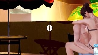 Fucked a Beautiful Waitress in a Cafe. Persuaded her to have Public Sex | Adult Games