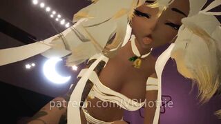 Unwrapping your Personal Gift Blonde Pony Tails Tattoo Cowgirl Blowjob Grinding POV Lap Dance