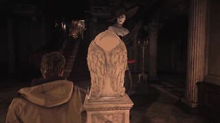 Resident Evil Village: Spanking Lady Dimitrescu's Huge Ass with Fly Swatter - Strapon Special