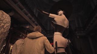 Resident Evil Village: Spanking Lady Dimitrescu's Huge Ass with Fly Swatter - Strapon Special