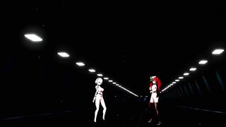 MMD R 18 Honolulu and Sirius Azur Lane Tandem for Making your Dick Cry and Soft 3D Hentai