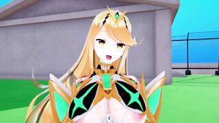 Mythra Xenoblade 2 3D HENTAI 3/5