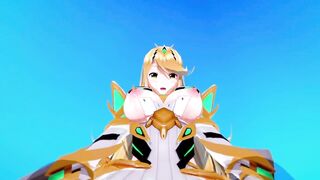 Mythra Xenoblade 2 3D HENTAI 3/5