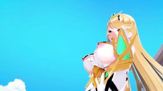 Mythra Xenoblade 2 3D HENTAI 3/5