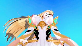 Mythra Xenoblade 2 3D HENTAI 3/5