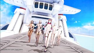 [MMD] Red Velvet - Red Flavor NakedDance Dva Mercy Pharah Mei Symmetra Widowmaker Overwatch Hentai